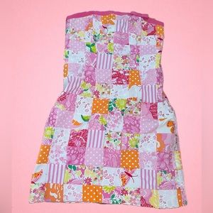VINTAGE LILLY PULITZER PATCHWORK QUILT DRESS